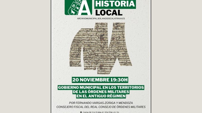 Las Órdenes Militares, a examen en las nuevas Jornadas de Historia de Bolaños