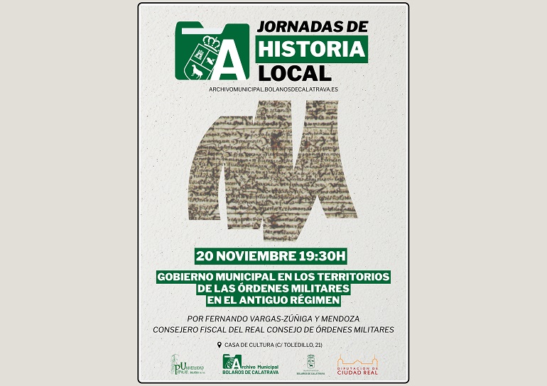Las Órdenes Militares, a examen en las nuevas Jornadas de Historia de Bolaños
