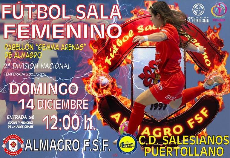 El derbi provincial que puede decidir el liderato Almagro FSF y Salesianos de Puertollano se juegan algo más que tres puntos en el “Gemma Arenas”