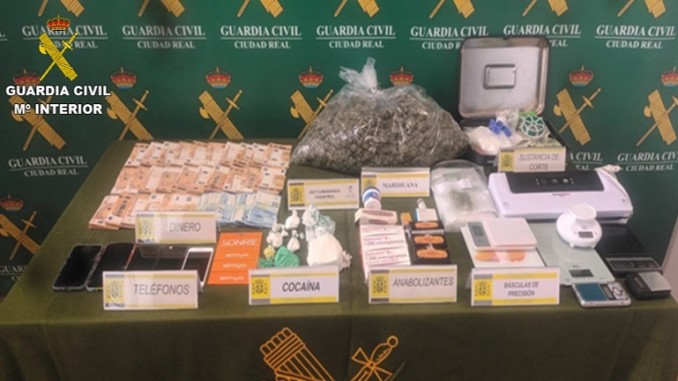 La Guardia Civil desmantela una red de narcotráfico y blanqueo en diferentes localidades de la provincia de Ciudad Real con 9 detenidos