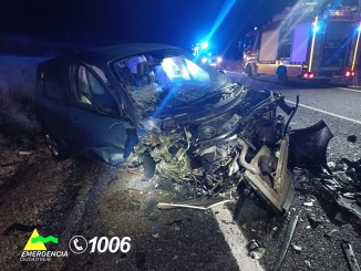 Dos heridos tras un violento choque provocado por una conducción temeraria en la carretera La Solana–Membrilla