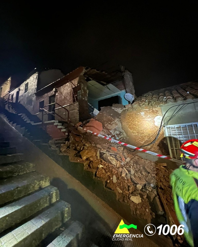 Intervenciones de emergencia durante la madrugada en la provincia de Ciudad Real a consecuencia del temporal