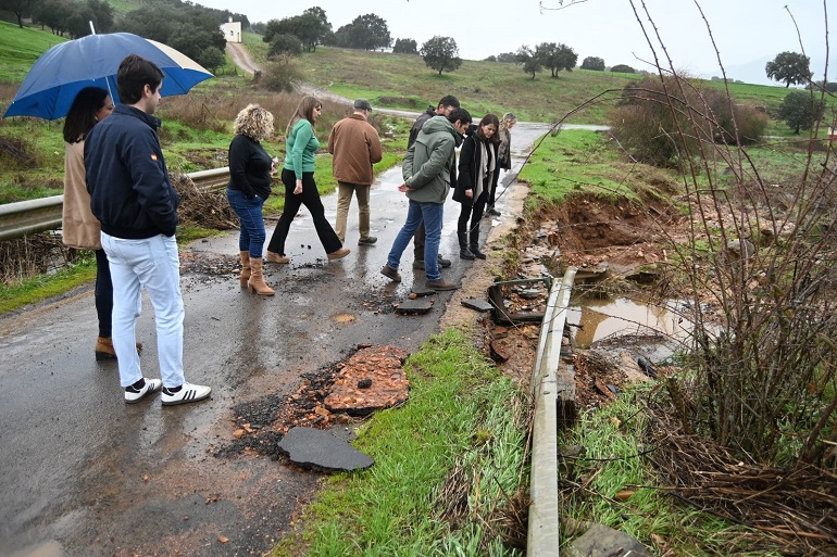 La alcaldesa de Puebla de Don Rodrigo pide auxilio a todas las administraciones ante los graves daños causados por las crecidas del Guadiana 1