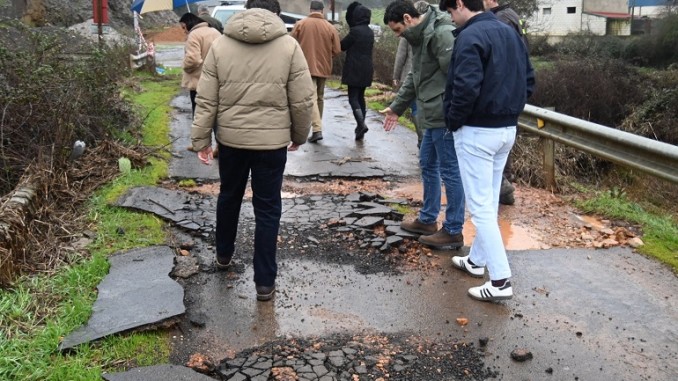 La alcaldesa de Puebla de Don Rodrigo pide auxilio a todas las administraciones ante los graves daños causados por las crecidas del Guadiana