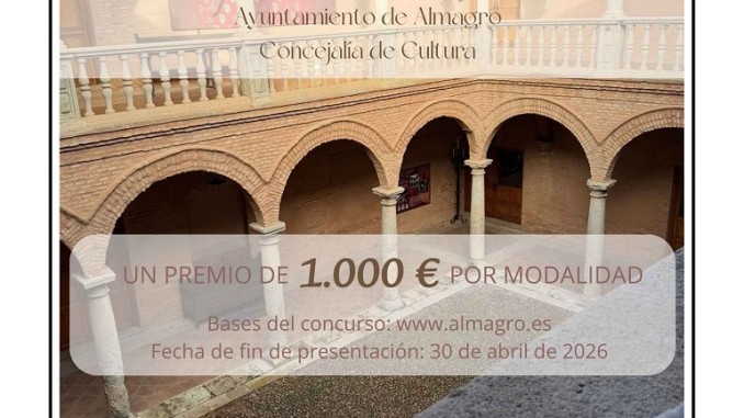 Almagro convoca el III Certamen Literario “Manolita Espinosa” 1.000 euros para las mejores obras de poesía y relato corto