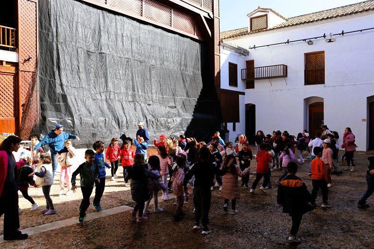 El Patio de Comedias de Torralba de Calatrava vuelve a abrir sus puertas a los escolares de toda la provincia