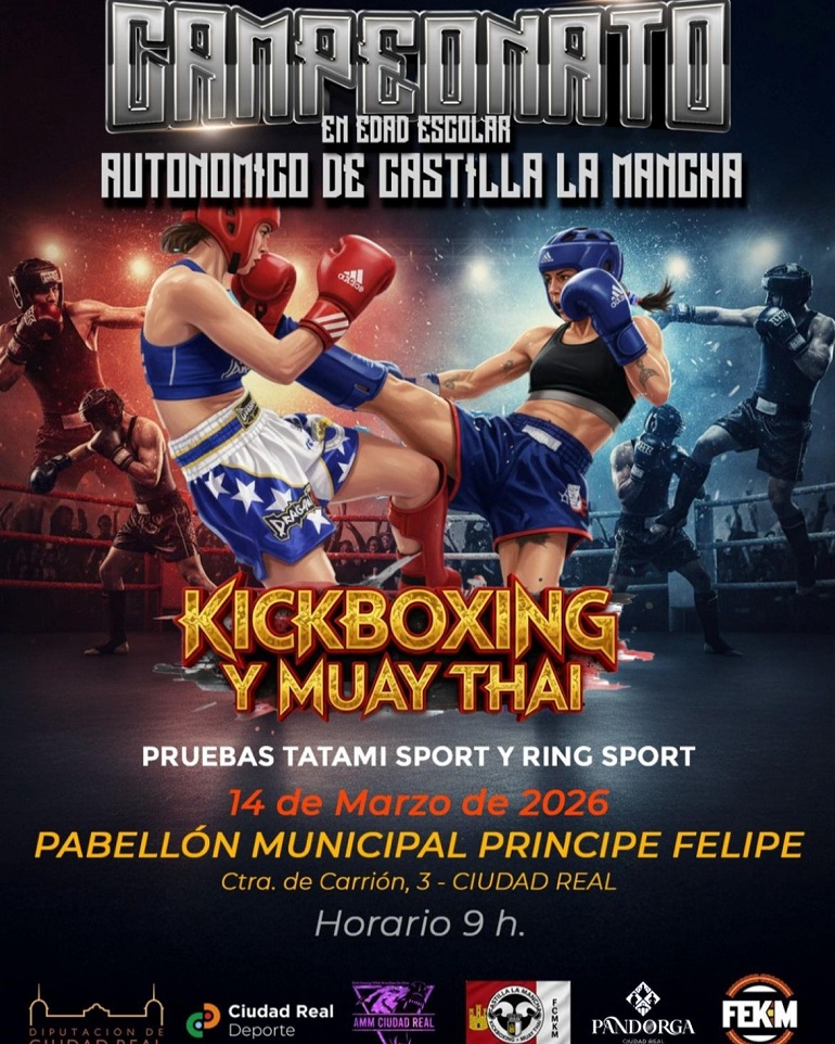 El autonómico de kickboxing llega a Ciudad Real con carácter clasificatorio para el Nacional