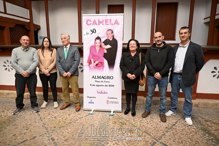 Presentacion del concierto de Camela en Almagro