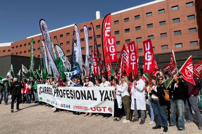 Miles de sanitarios colapsan Ciudad Real y exigen a Page que reactive ya la carrera profesional