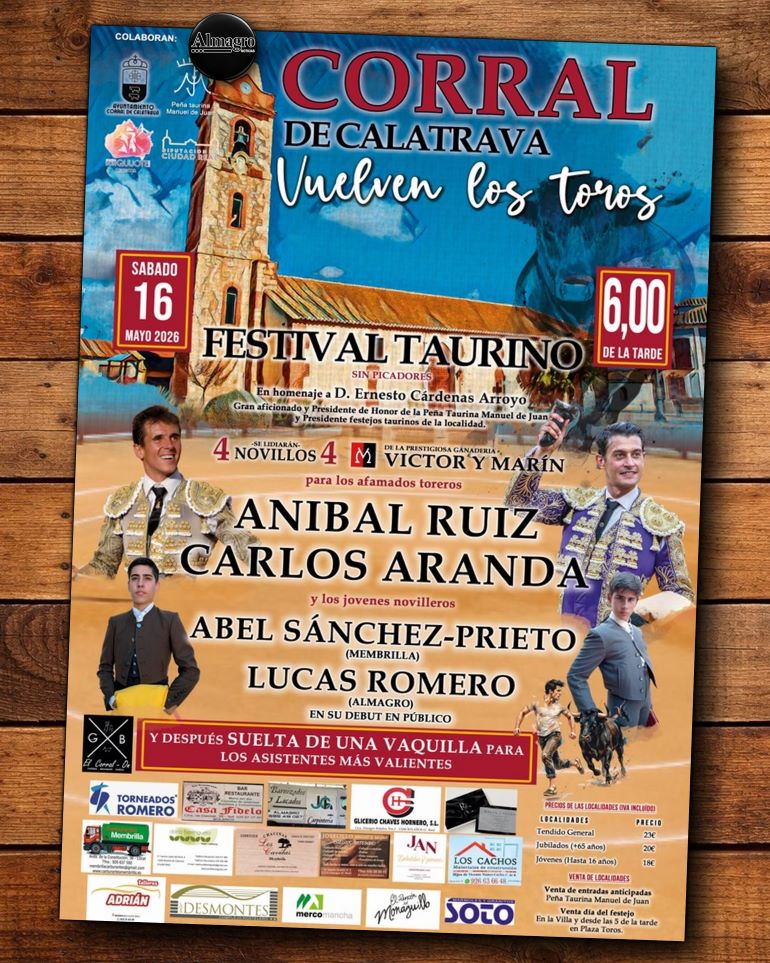 Regresan los toros a Corral de Calatrava en la festividad de San Isidro Labrador