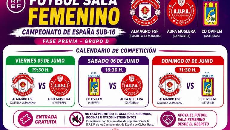 Almagro acoge la batalla por el Campeonato de España Sub-16 de fútbol sala femenino 770