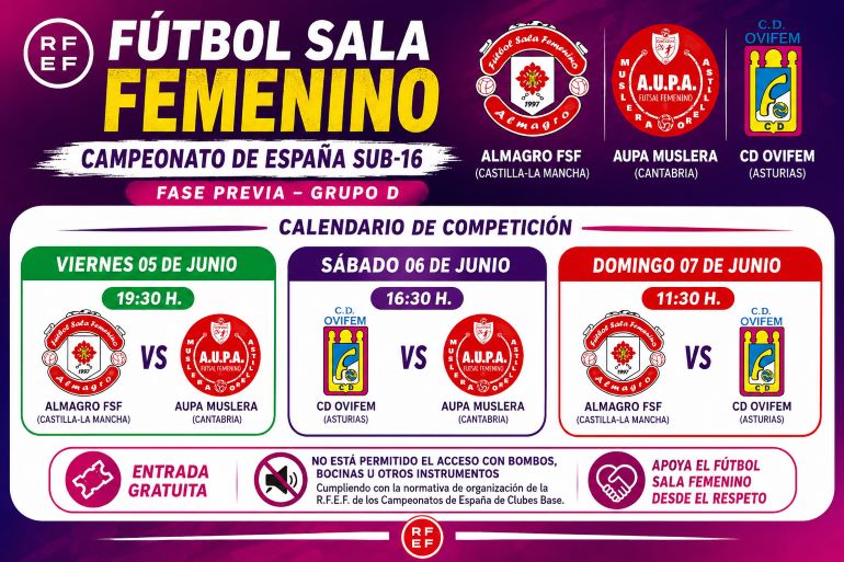 Almagro acoge la batalla por el Campeonato de España Sub-16 de fútbol sala femenino 770