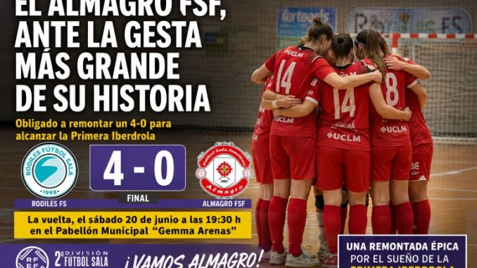 El Almagro FSF, ante la gesta más grande de su historia obligado a remontar un 4-0 para alcanzar la Primera Iberdrola (2) 770