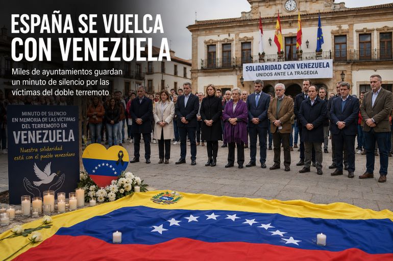 España se vuelca con Venezuela miles de ayuntamientos guardan un emotivo minuto de silencio por las víctimas del doble terremoto 770