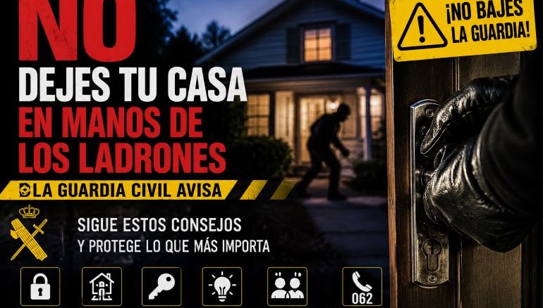 Los ladrones buscan casas vacías en las vacaciones de verano la Guardia Civil explica cómo evitar convertirte en su objetivo 770