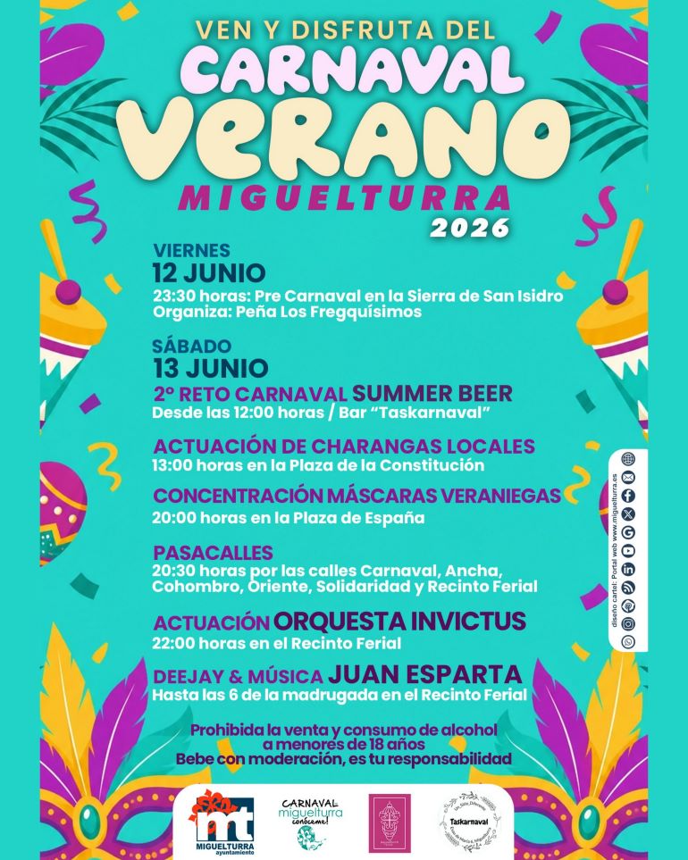 Miguelturra desata la locura del Carnaval de Verano 2026 con un fin de semana que promete hacer historia 770