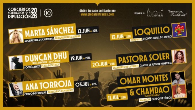 Un recurso legal deja en el aire los Conciertos Solidarios de la Diputación de Ciudad Real y obliga a aplazar todo sin fecha 770