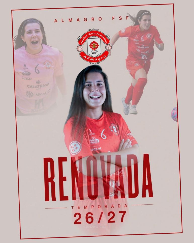 Ana Ventoso seguirá liderando el ataque del Almagro FSF la goleadora catalana renueva para la temporada 20262027 770