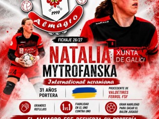 El Almagro FSF incorpora a la internacional ucraniana Natalia Mytrofanska para reforzar una portería con garantías 770