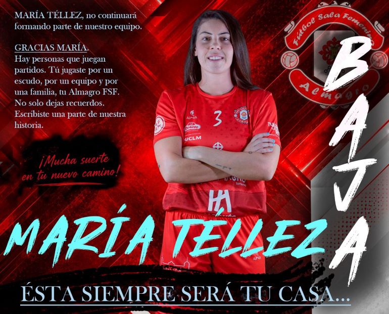 María Téllez dice adiós al Almagro FSF el club despide a una de las grandes leyendas de su historia 770