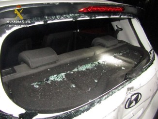 Tomelloso un ladrón embiste dos veces el coche oficial de la Guardia Civil e intenta matar a los agentes 770