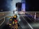 Arde un camión cargado de colchones en la A-4 a la altura de Herencia y obliga a cortar la autovía durante horas