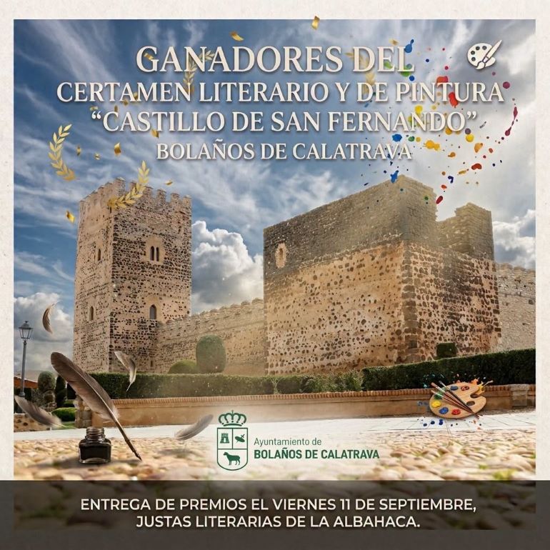 María Sagrario Escribano y Miguel Ángel Carcelén ganan el Certamen Castillo de San Fernando de Bolaños 770