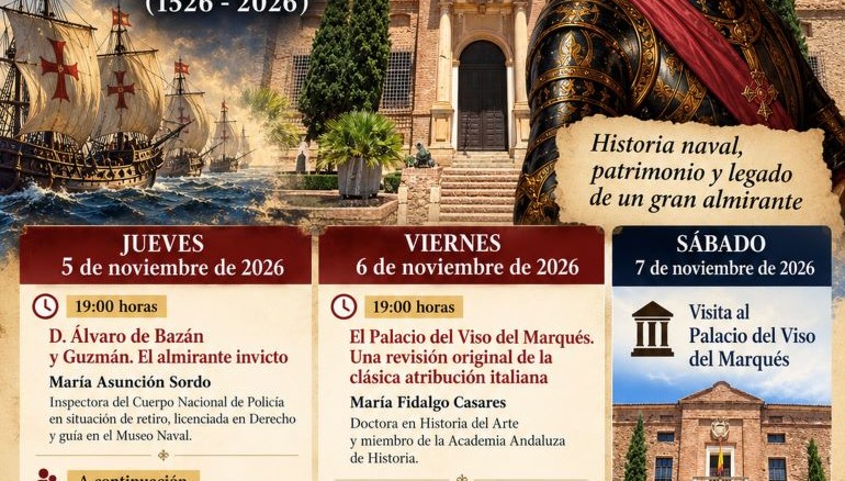 Almagro celebra el 500 aniversario de Álvaro de Bazán con cuatro conferencias y una visita al palacio del marino 770